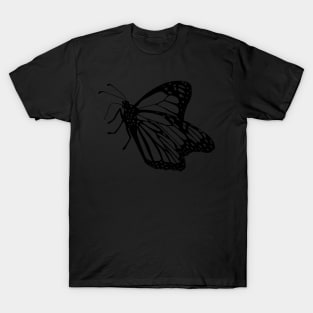 Monarch Butterfly Landing on Flower T-Shirt